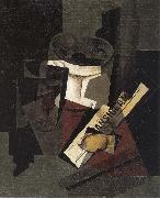 Juan Gris The still life having newspaper oil